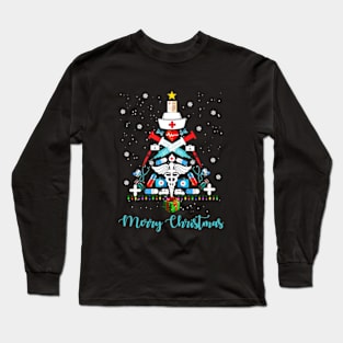 Christmas Tree Medical Tools Long Sleeve T-Shirt